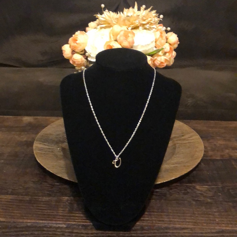 Silver Monogram Necklace U - Z